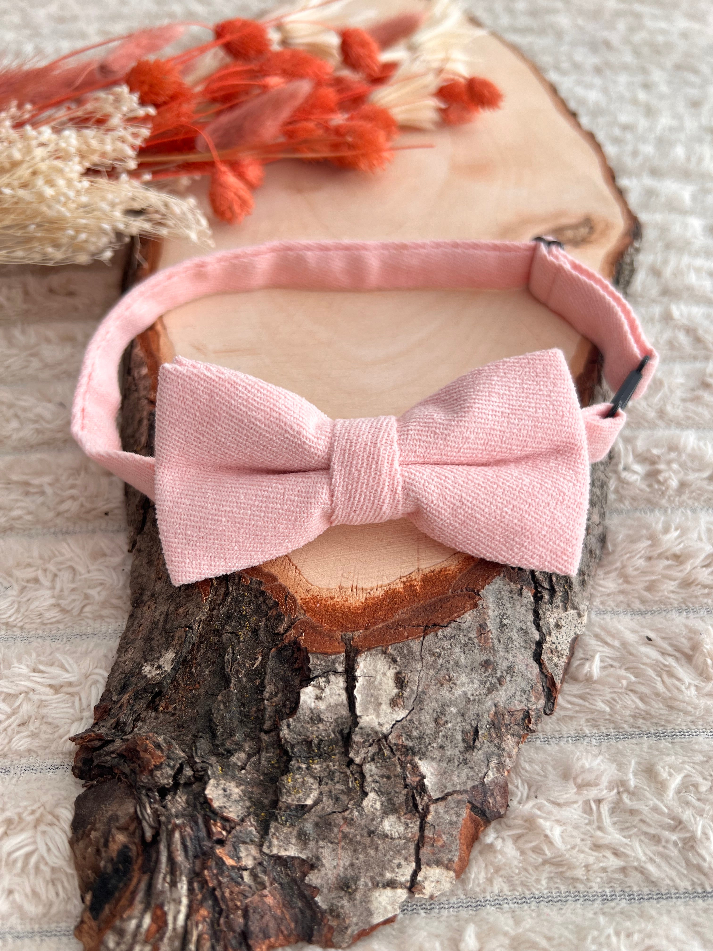 Nœud Papillon Rose Poudré Enfant – Collection Rosalie