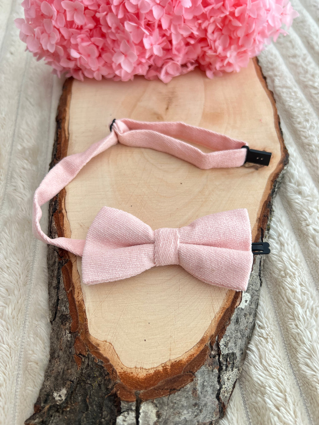 Nœud Papillon Rose Poudré Enfant – Collection Rosalie