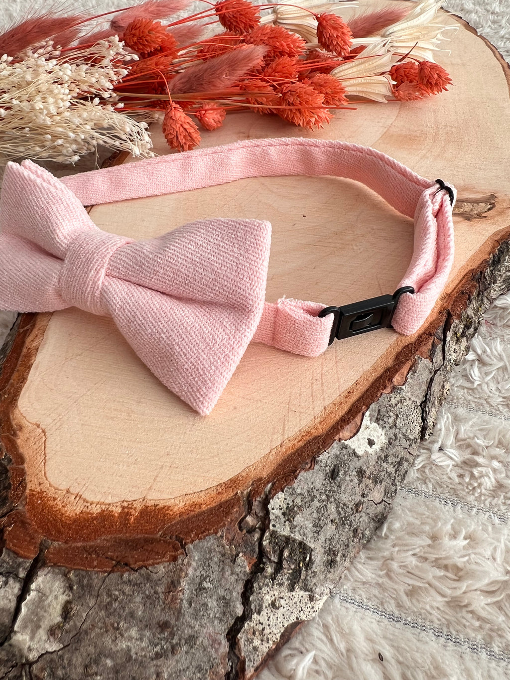 Nœud Papillon Rose Poudré Enfant – Collection Rosalie