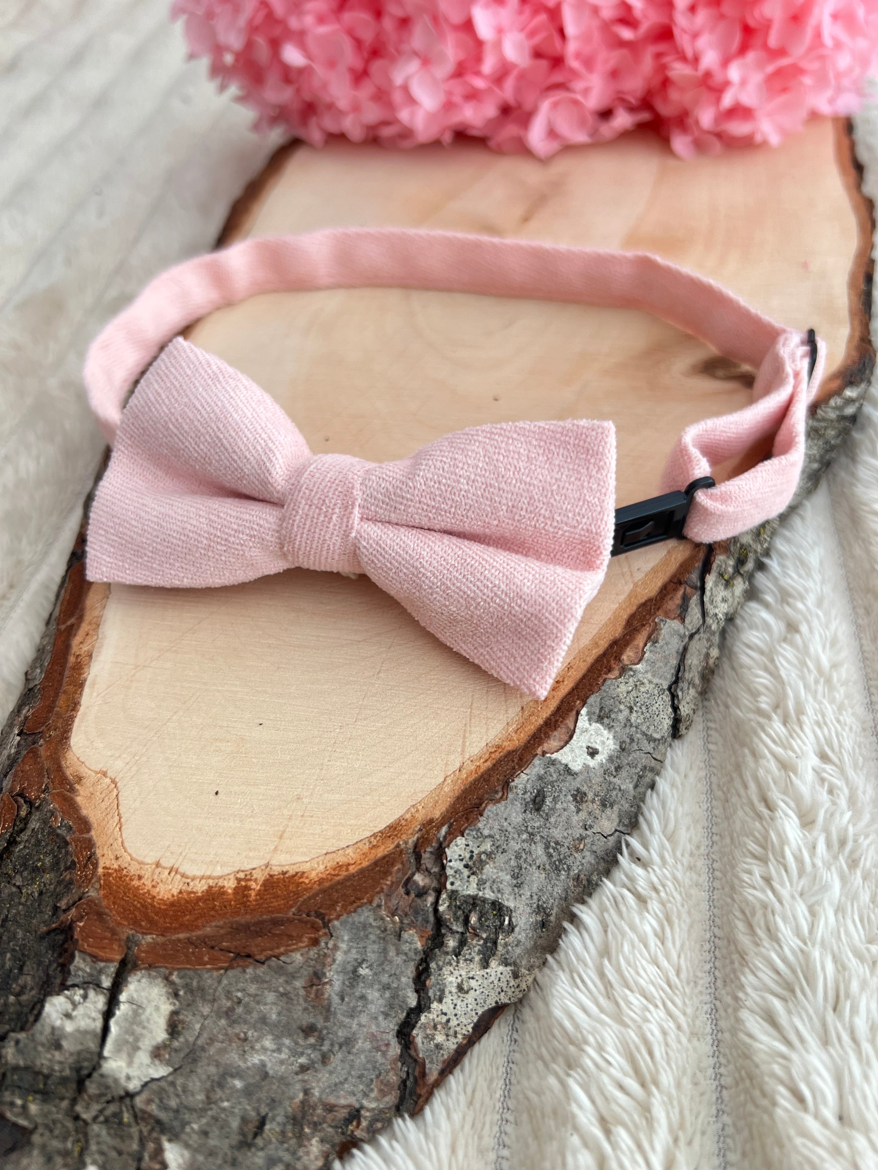 Nœud Papillon Rose Poudré Enfant – Collection Rosalie