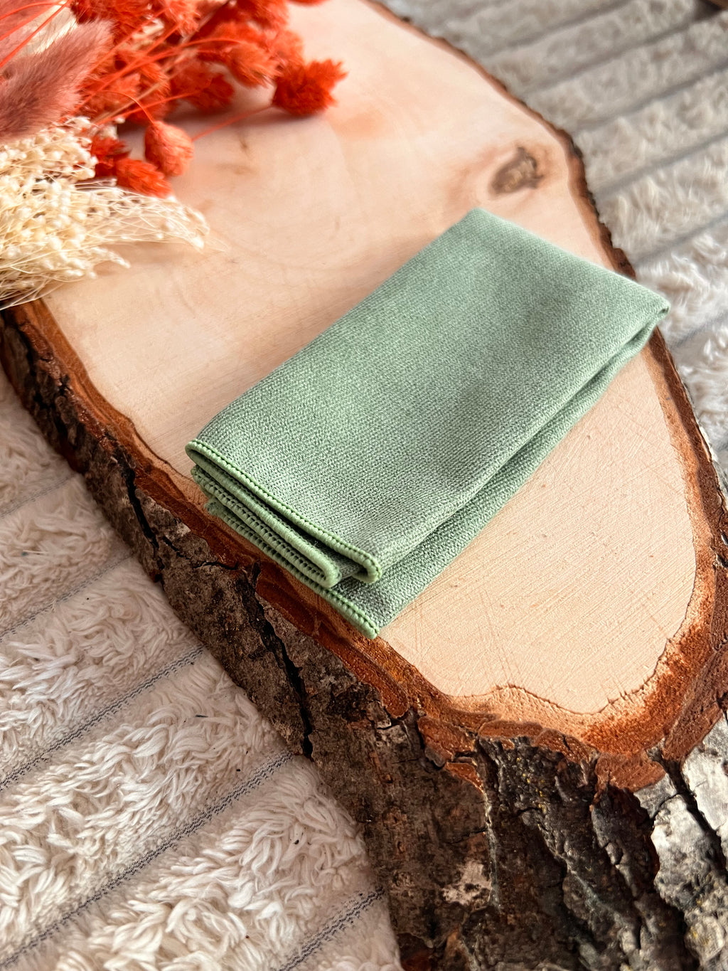 Pack Nœud Papillon Vert Sauge et Pochette Assortie – Collection Alba