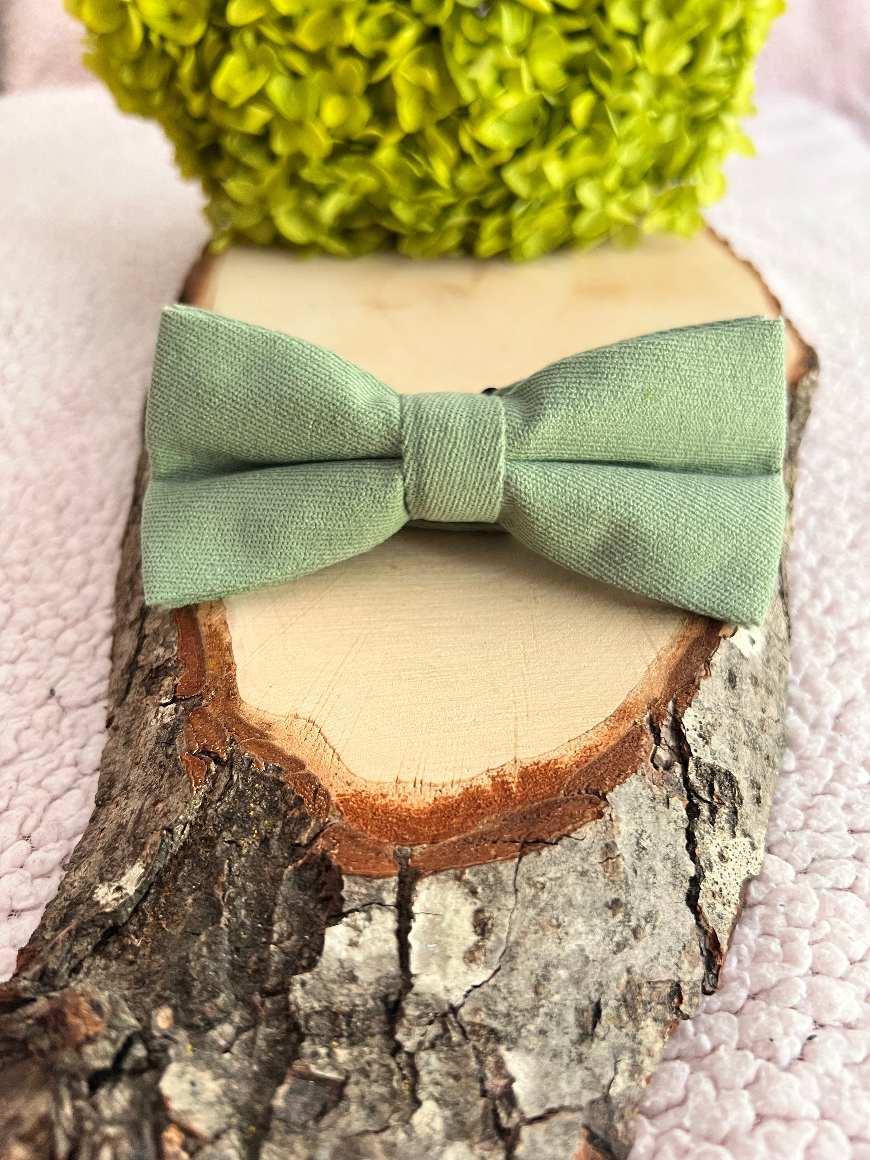 🌿 Noeud papillon - Adulte - Vert sauge 🌿