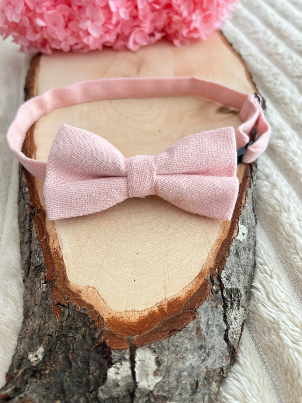 Nœud Papillon Rose Poudré Enfant – Collection Rosalie