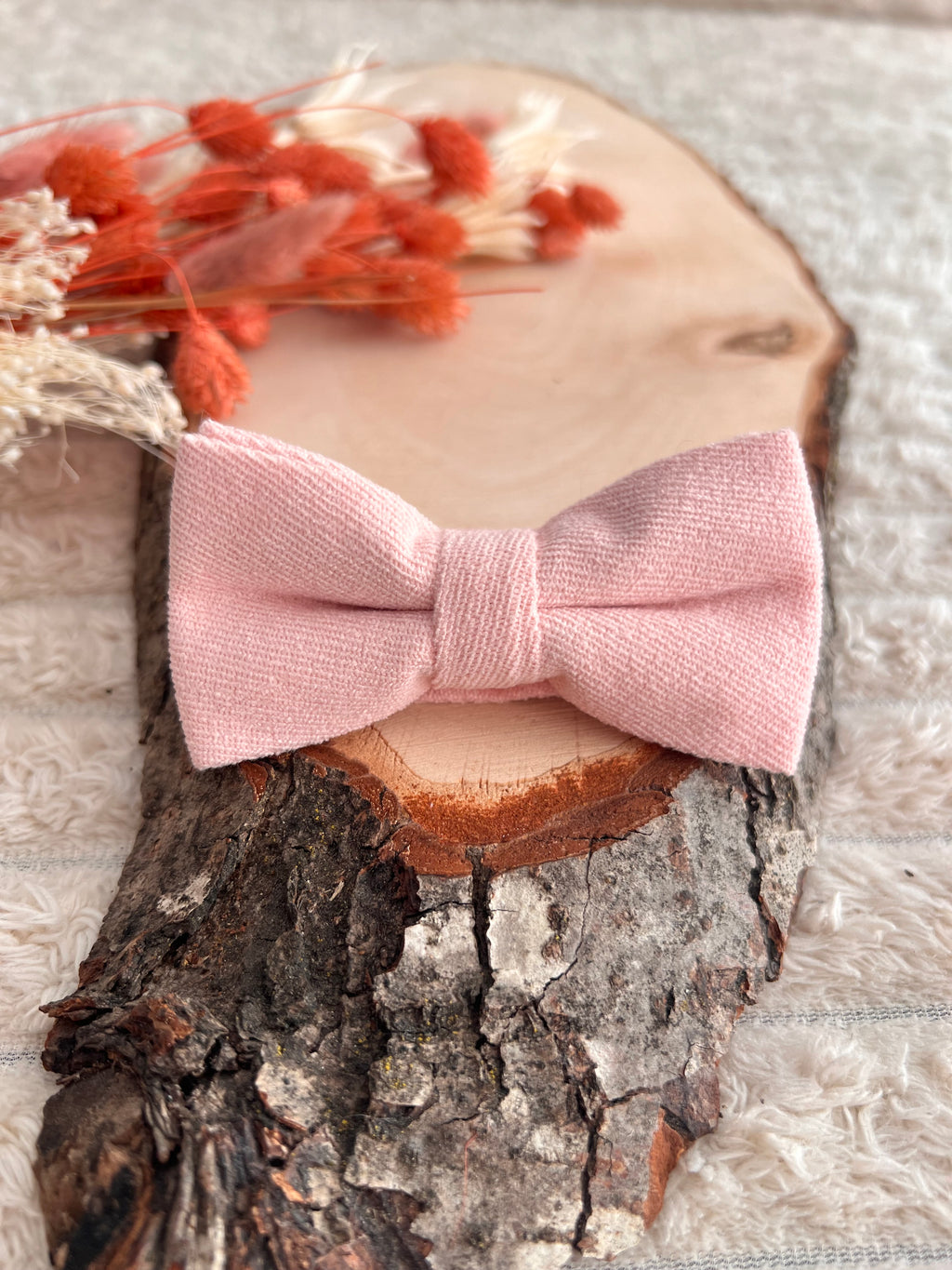 Nœud Papillon Rose Poudré Enfant – Collection Rosalie